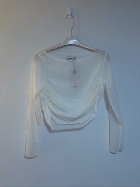 Popilush mesh crop top NWT